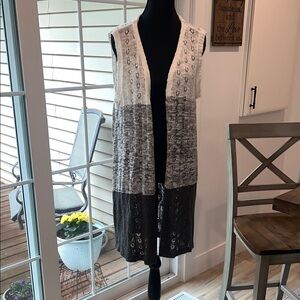 Cato sleeveless Color Block Cardigan